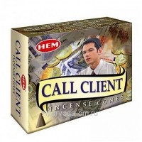 Благовоние Конус "Привлечение Клиента" (Call Client Incense Cones) с Подставкой HEM